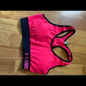Under Armour sports bra Neon Pink & Black